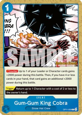 Gum-Gum King Cobra OP11-059 card
