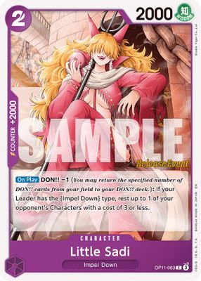 Little Sadi OP11-063 card