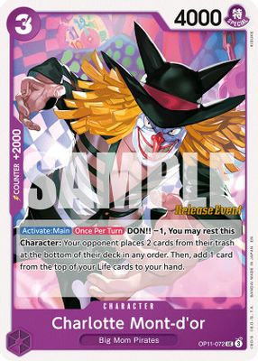 Charlotte Mont-d'or OP11-072 card