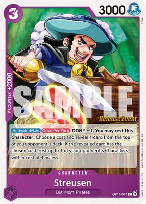 Streusen OP11-074 card