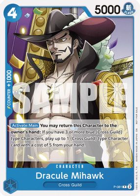Dracule Mihawk P-081 card