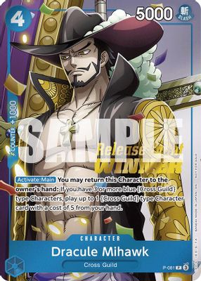 Dracule Mihawk P-081 card