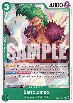 Bartolomeo OP07-031 card