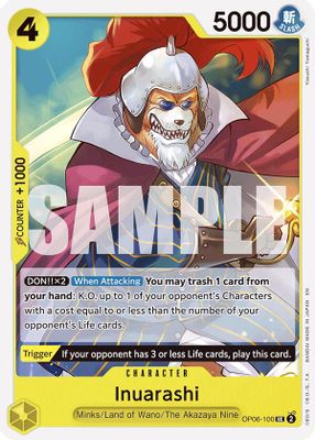Inuarashi OP06-100 card