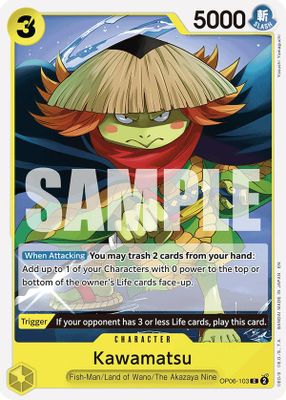 Kawamatsu OP06-103 card