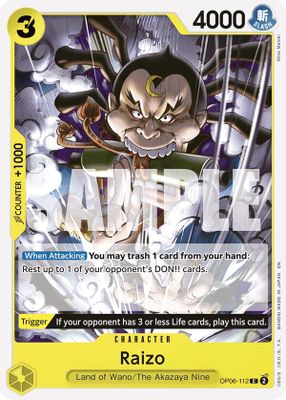 Raizo OP06-112 card