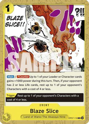 Blaze Slice OP07-116 card