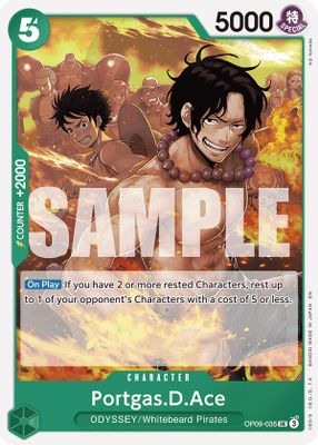 Portgas.D.Ace OP09-035 card