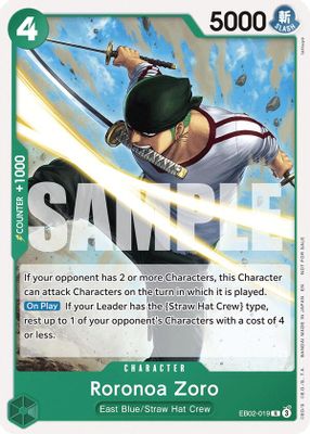 Roronoa Zoro EB02-019 card