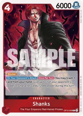Shanks OP12-008 card