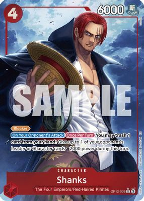 Shanks OP12-008 card