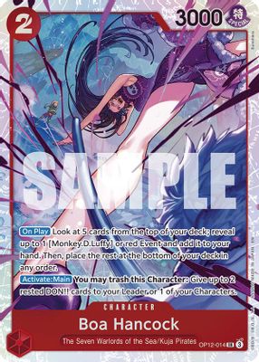 Boa Hancock OP12-014 card