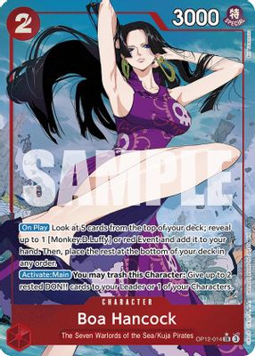 Boa Hancock OP12-014 card