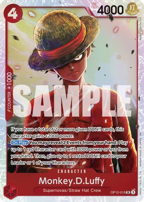 Monkey.D.Luffy OP12-015 card