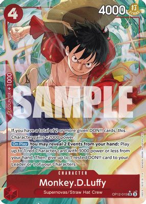 Monkey.D.Luffy OP12-015 card