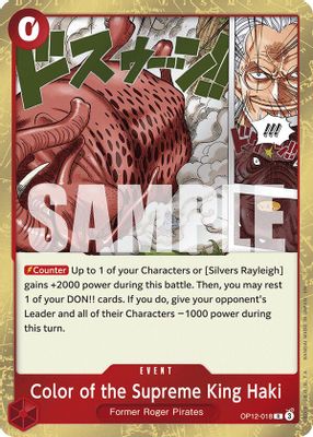 Color of the Supreme King Haki OP12-018 card