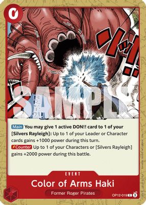 Color of Arms Haki OP12-019 card