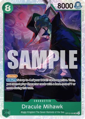 Dracule Mihawk OP12-030 card