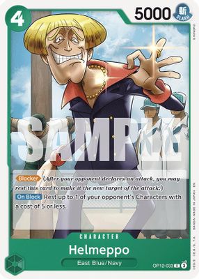 Helmeppo OP12-033 card