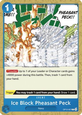 Ice Block Pheasant Peck OP12-057 card