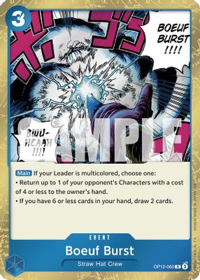 Boeuf Burst OP12-060 card