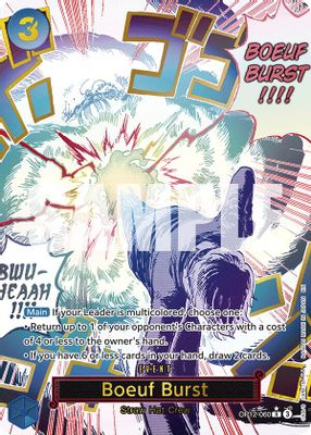 Boeuf Burst OP12-060 card