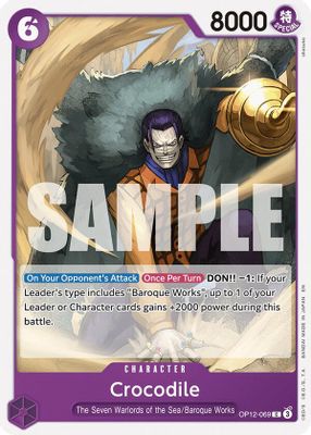 Crocodile OP12-069 card