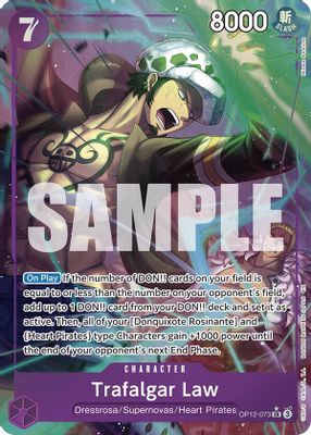 Trafalgar Law OP12-073 card