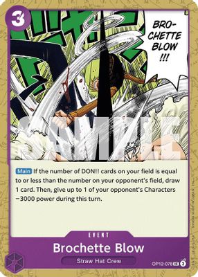 Brochette Blow OP12-078 card