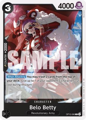 Belo Betty OP12-090 card