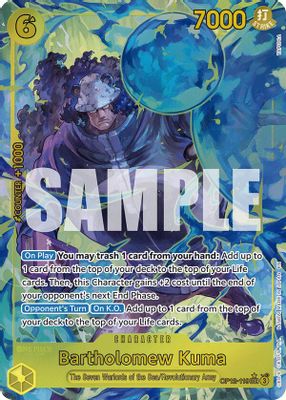 Bartholomew Kuma OP12-119 card