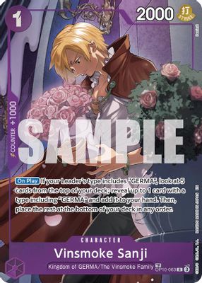 Vinsmoke Sanji OP10-063 card