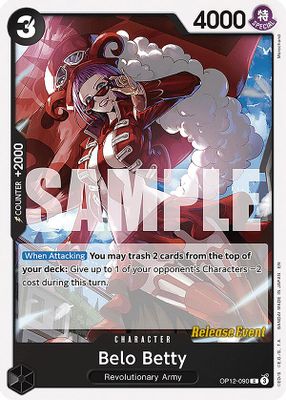 Belo Betty OP12-090 card