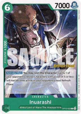 Inuarashi OP12-022 card