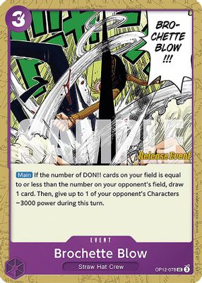 Brochette Blow OP12-078 card