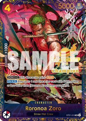 Roronoa Zoro ST21-015 card