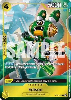 Edison OP07-100 card