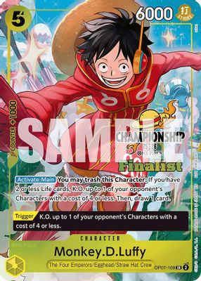Monkey.D.Luffy OP07-109 card