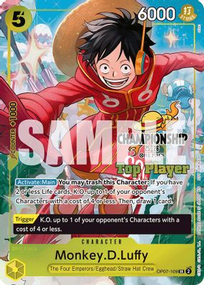 Monkey.D.Luffy OP07-109 card