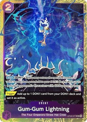 Gum-Gum Lightning OP09-077 card