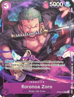 Roronoa Zoro OP09-076 card