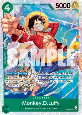 Monkey.D.Luffy PRB02-005 card
