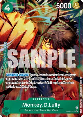 Monkey.D.Luffy PRB02-005 card