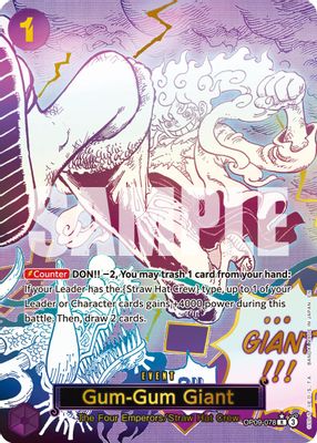 Gum-Gum Giant OP09-078 card