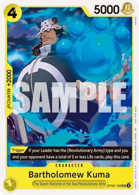 Bartholomew Kuma OP09-108 card