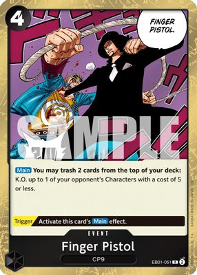 Finger Pistol EB01-051 card