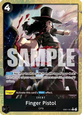 Finger Pistol EB01-051 card