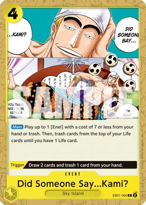 Did Someone Say...Kami? EB01-060 card