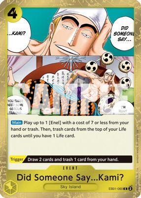 Did Someone Say...Kami? EB01-060 card