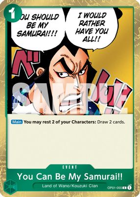 You Can Be My Samurai!! OP01-055 card
